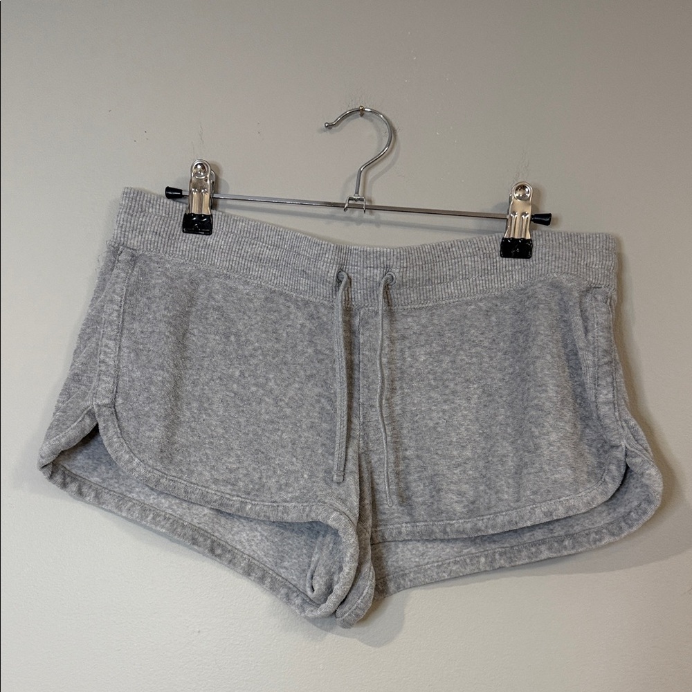 Express grey women’s terry cloth sport shorts‎